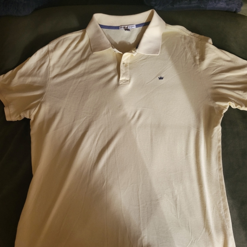 Peter Millar yellow polo shirt sz XL NWOT